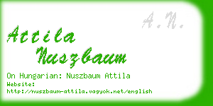 attila nuszbaum business card